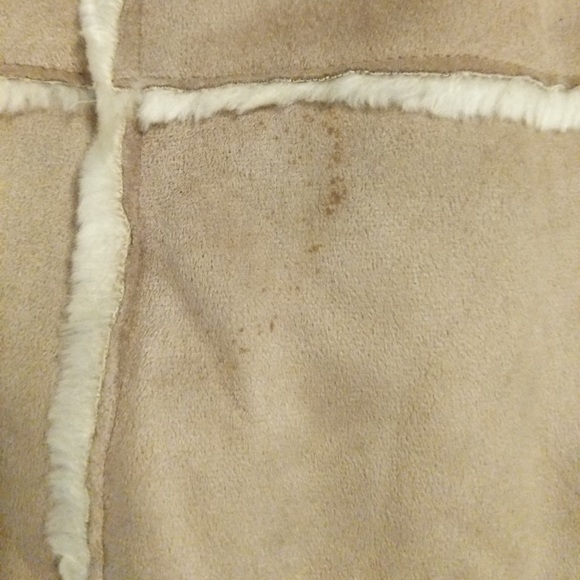 Suede and faux fur winter coat - Picture 5 of 5